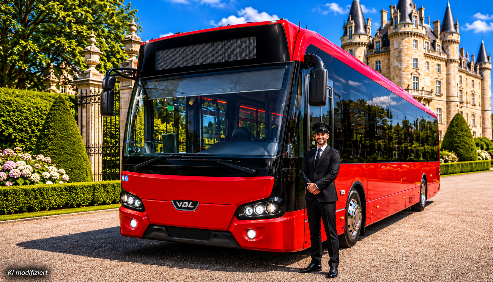 Bild: Ki-modifiziert US PARTY SCHOOL BUS Lounge