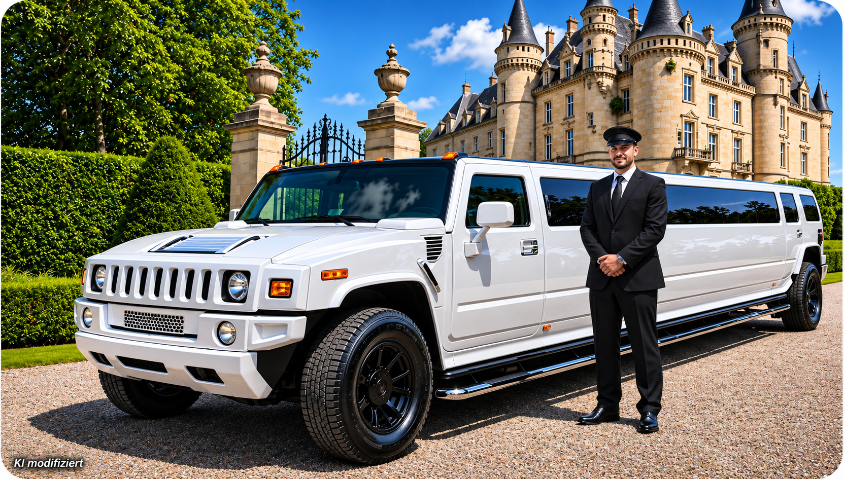Bild: Ki-modifiziert Hummer in weiß